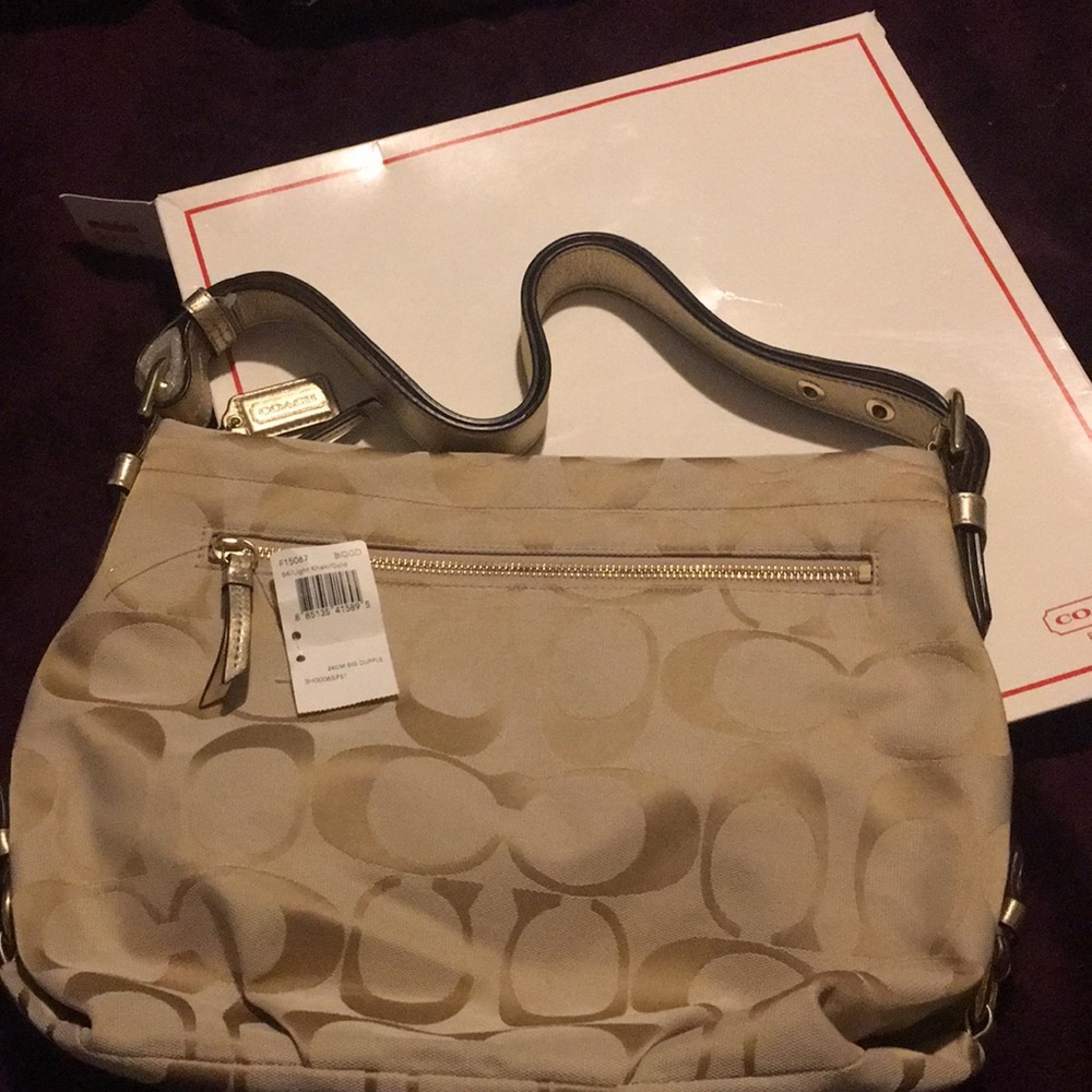 NWT Coach Purse 👛 Light/Khaki Gold (never worn)